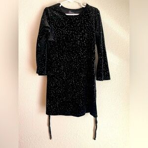 Speechless Black Velvet Kids Dress with Sparkle Accents size 5